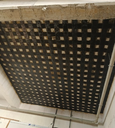 南宁青秀区航洋国际门面楼板碳纤维加固工程案例