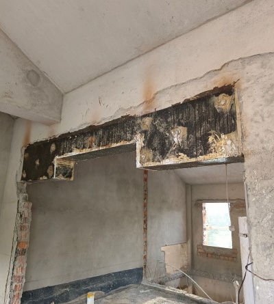 娄底别墅门洞改造包钢加固工程案例